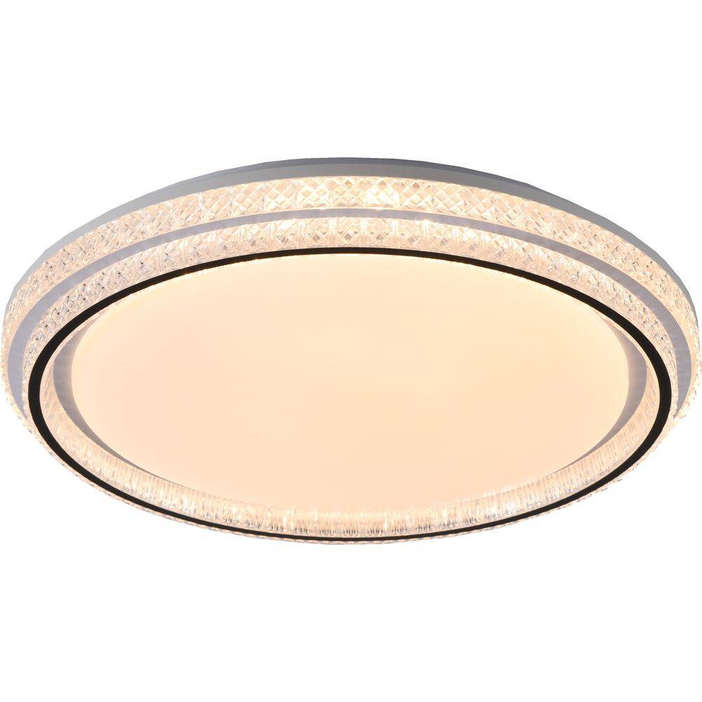 PLAFON QUEENSTOWN LED MODERNO REDONDO BRANCO Ø50x7,5CM