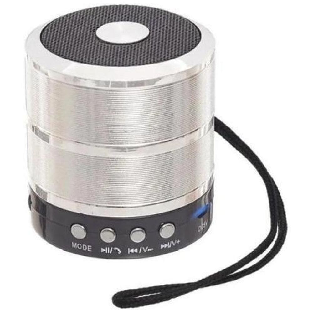 Alto-Falante Grasep D-Bh887 Portátil Com Bluetooth Prata