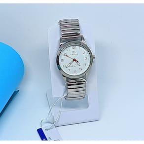 Relógio Feminino Redondo Quartz Pulseira Bracelete de Mola Elástica Aço Inoxidável Analógico Relógios de Pulso Gold rose