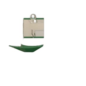Gabinete De Vidro 45Cm Iq Cuba Retangular Verde + Torneira