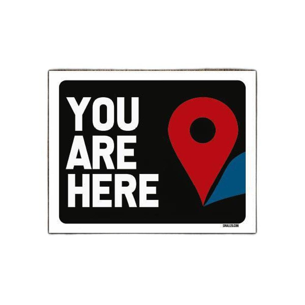 Placa Decorativa - You Are Here 27X35