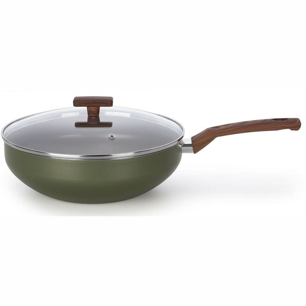 Frigideira Wok Antiaderente 28CM 4,3L Eté C/ Tampa Multiflon