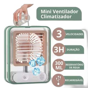 Mini Climatizador Portátil Ar Umidificador - VALECOM
