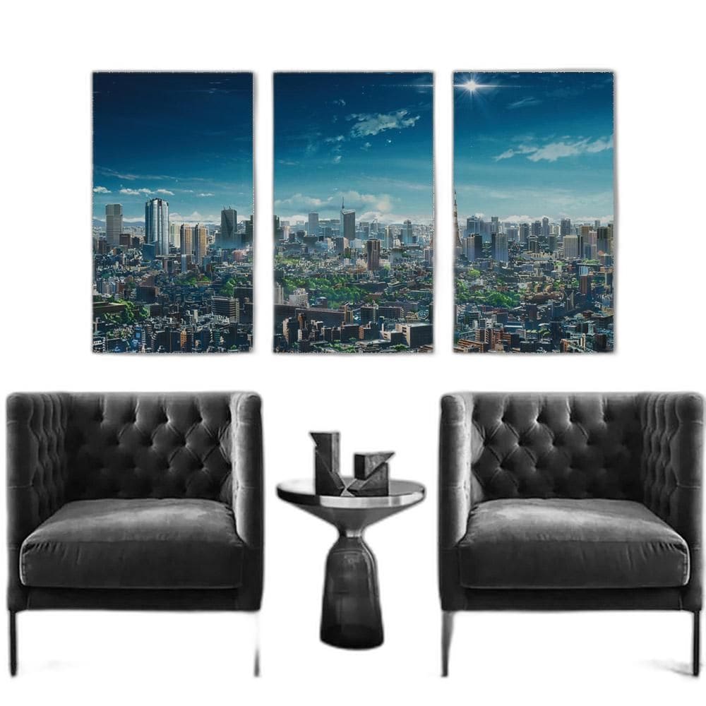 Kit 03 Quadros Decorativos Arte Quadro Cidade Grande