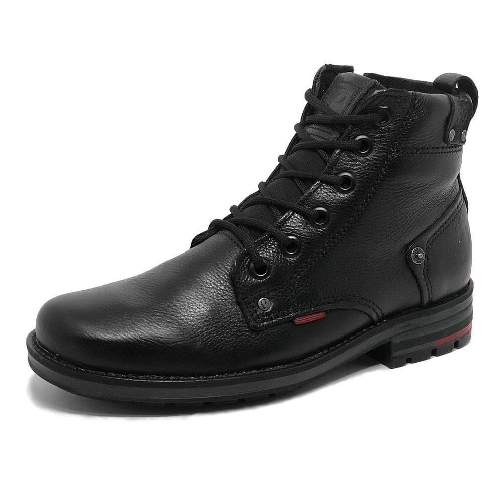 Bota Coturno Masculina Conforto em Couro Pegada