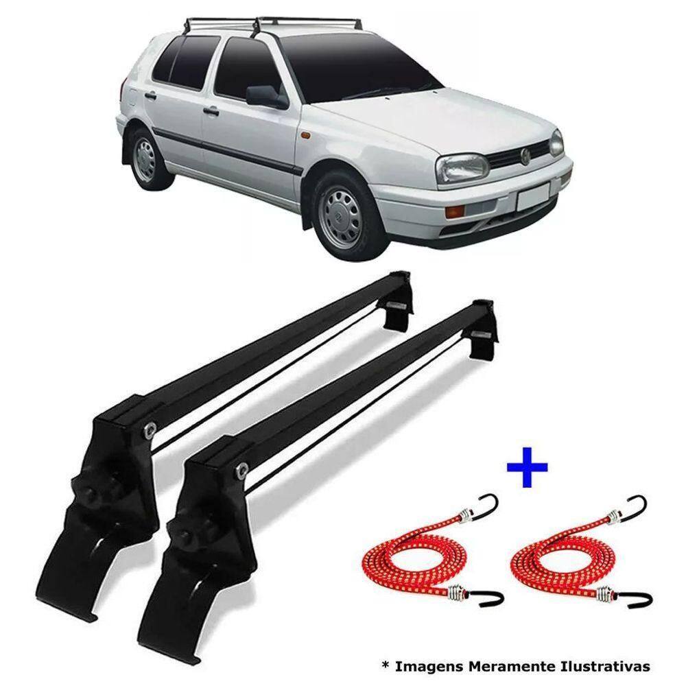 Rack De Teto Bagageiro + 2 Elasticos Golf Ano 91/97