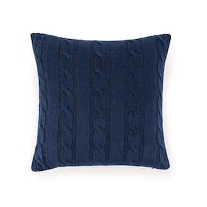 Almofada Decorativa Tricot Ane - Karsten Azul