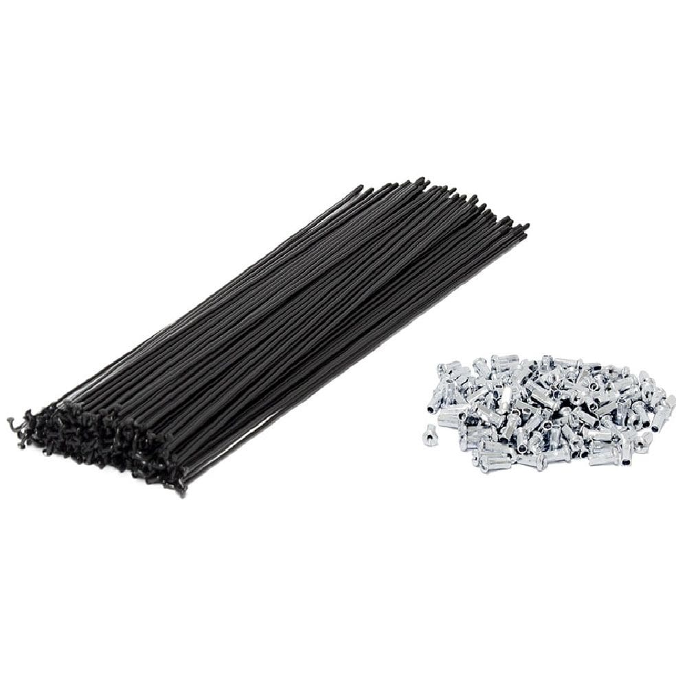 Raios Para Roda Bicicleta Bike Aro 29" Preto grosa 2.0 x 287mm Paco - ( Pacote 72 unds )