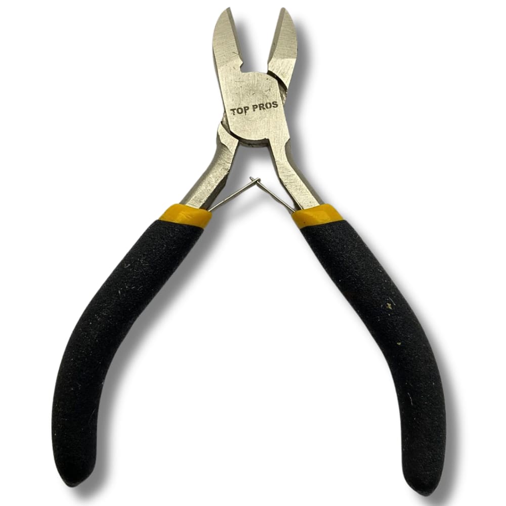 Alicate Mini Corte Diagonal 4,5\" Mola Niquelado Aço Carbono Fio Arame eletricista Cabo Emborrachado