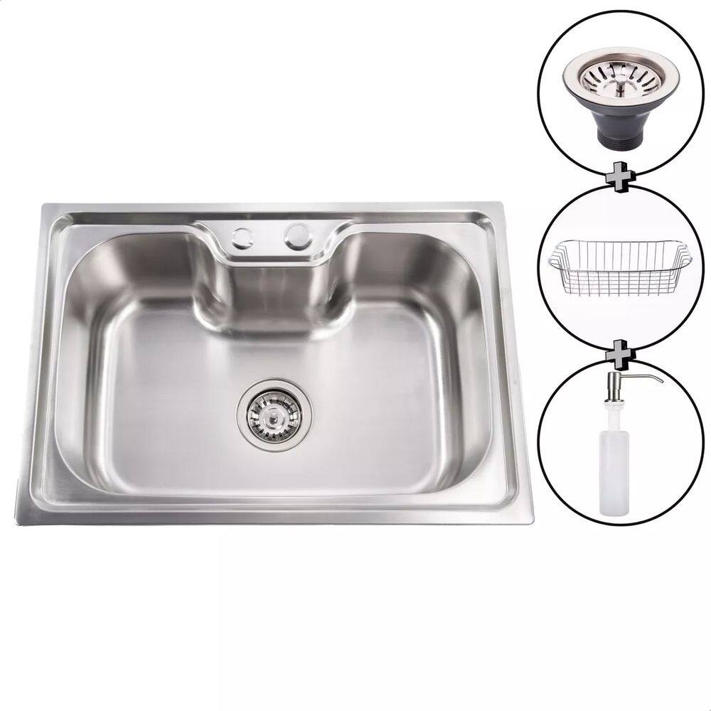 Cuba Pia Cozinha Inox 60x40 + Torneira Monocomando 2 Saídas - Preto
