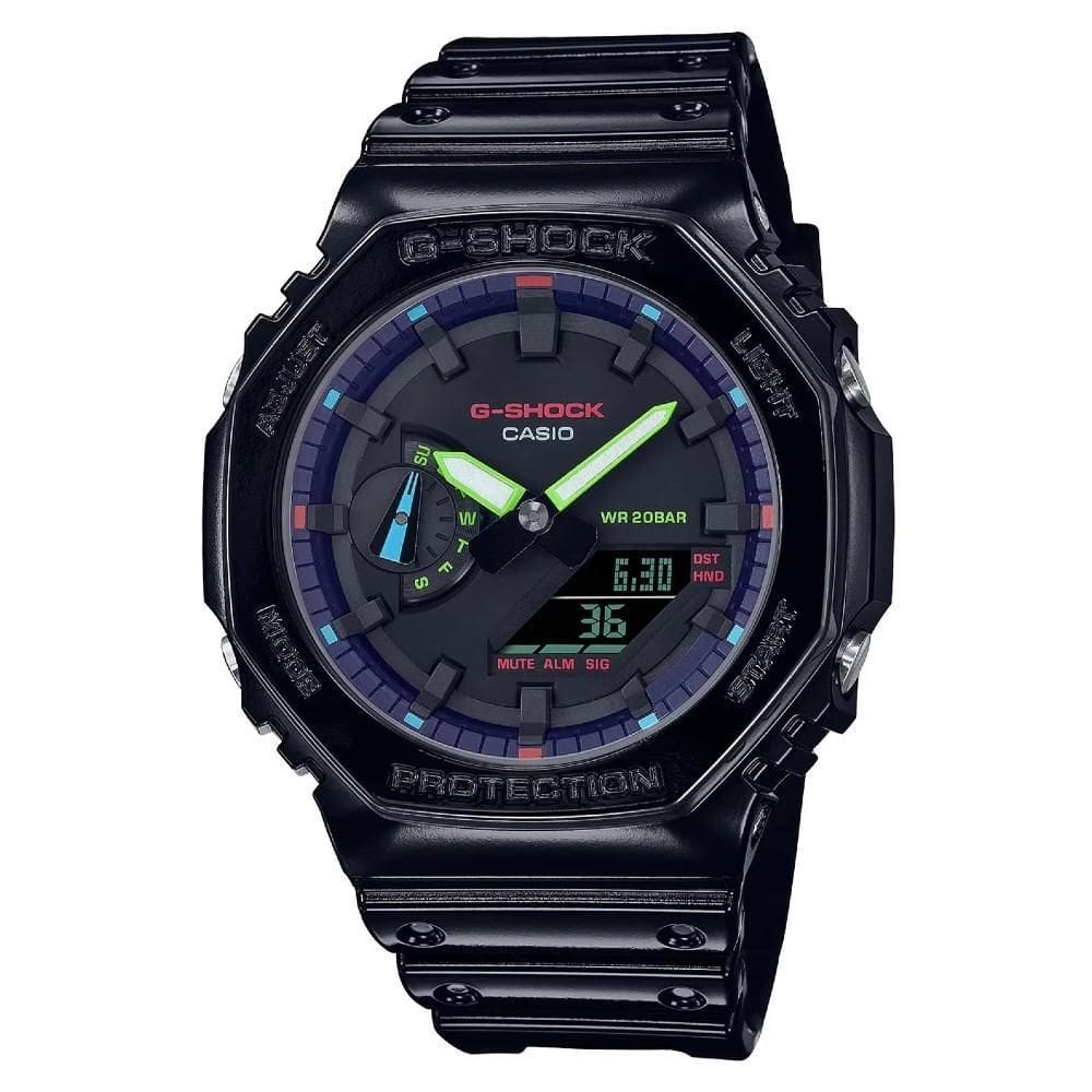 Relógio Casio Carbon Core Rainbow GA-2100RGB-1ADR