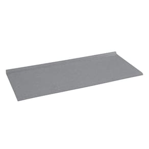 Tampo Mármore Sintético 120cmx53cm Para Balcão de Cozinha Cinza