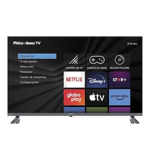 Smart TV 40” PTV40E3ERSGB Roku TV Led Dolby Audio