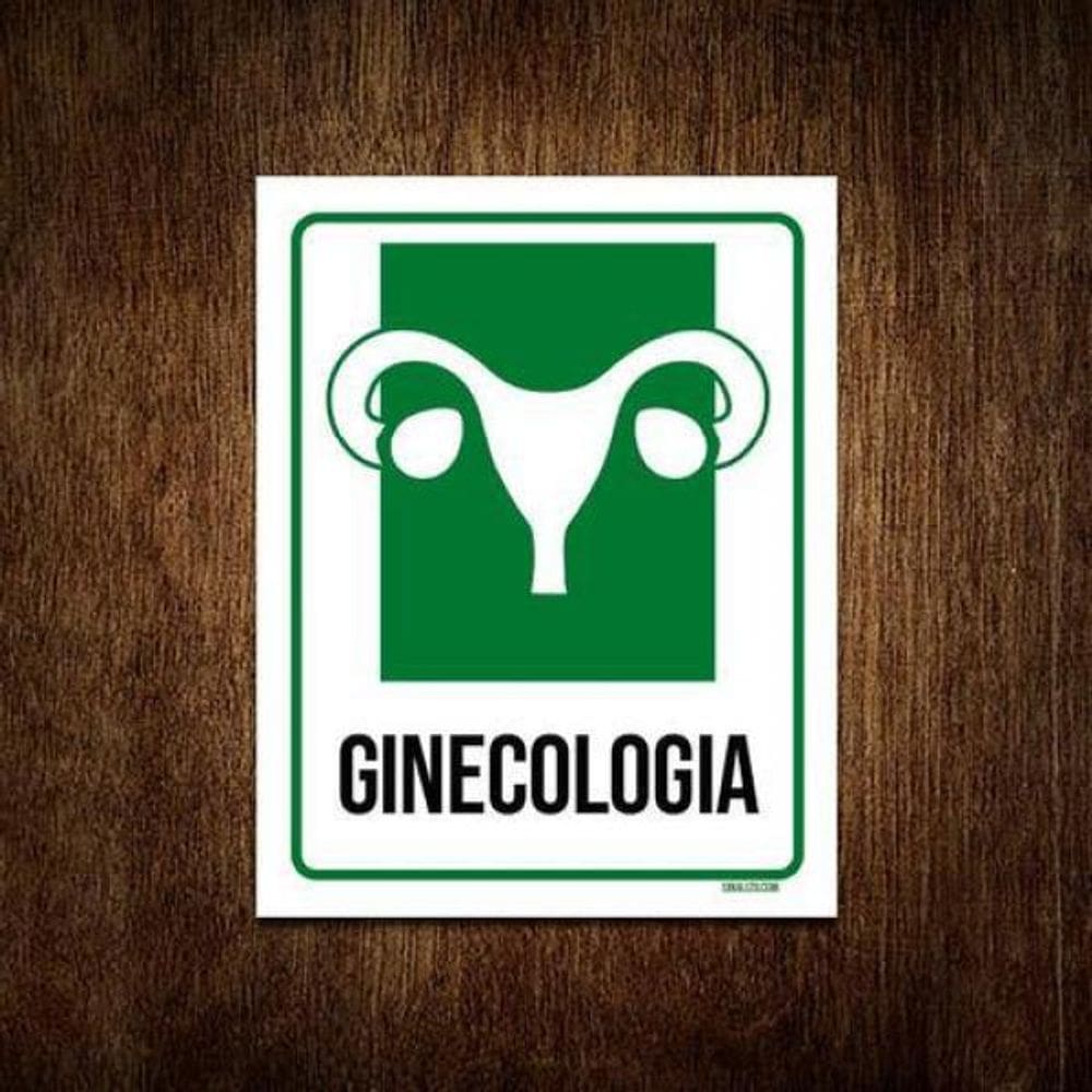 Kit 3 Placas Sinalização Hospitalar Ginecologia