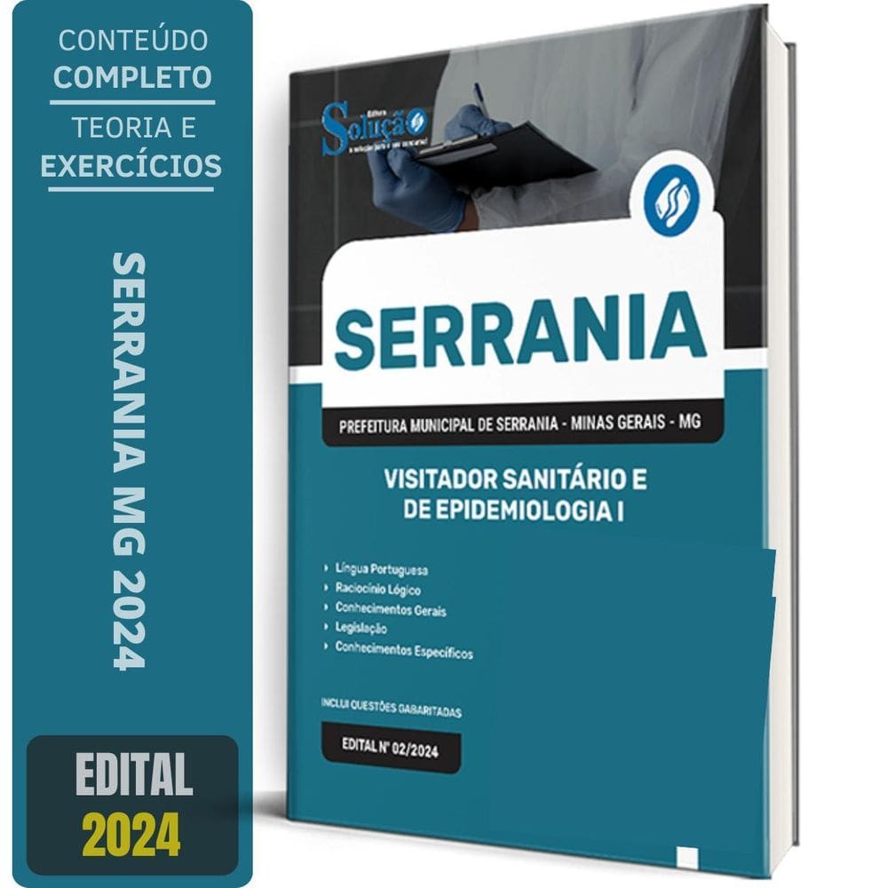 Apostila Prefeitura Serrania Mg 2024 Visitador Sanitário E