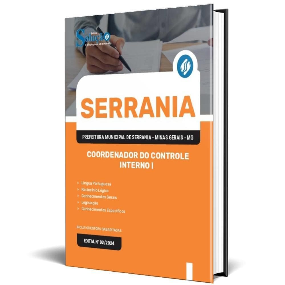 Apostila Prefeitura Serrania Mg 2024 Coordenador Do Controle