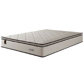 Colchão Casal King Molas Ensacadas Com Pillow Malttês 193x203x28cm Cáqui Hellen - Suporta Até 120 kg