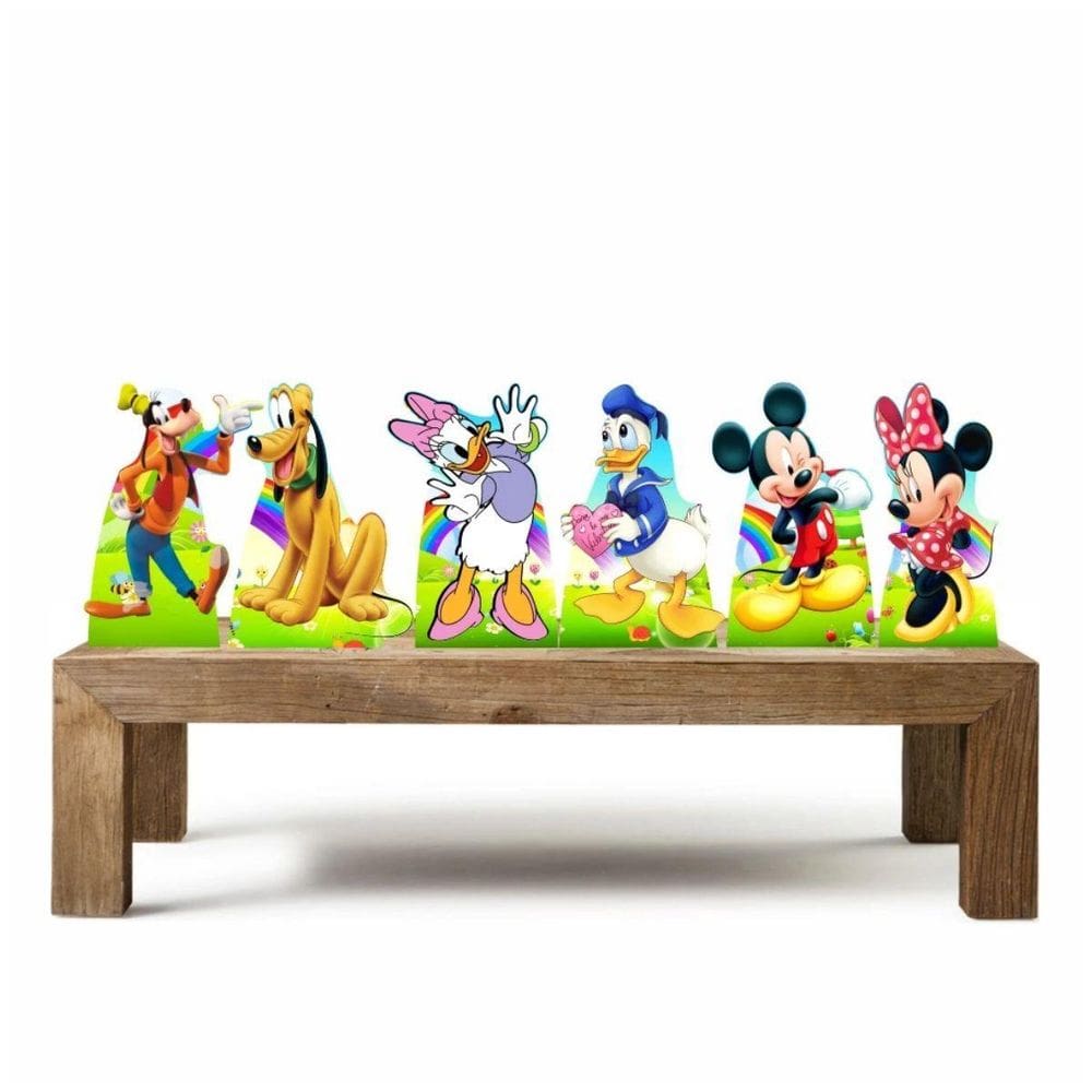 Mickey E Sua Turma Kit 6 Enfeites Decoração Festa Infantil