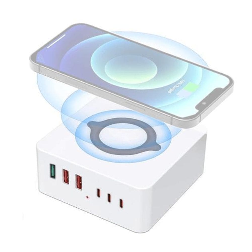 Carregador Wireless 963L Indução 15W Multi Usb 140W Pd-Qc