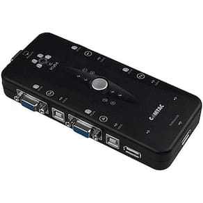 Switch Kvm Chaveador Comtac, 4X Portas Vga, Plug And Play