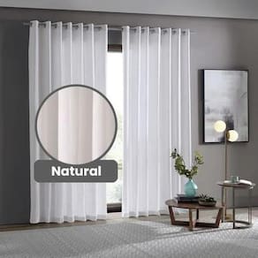 Cortina Rustica Lugo 4,2 X 2,5 - Bella Janela Natural