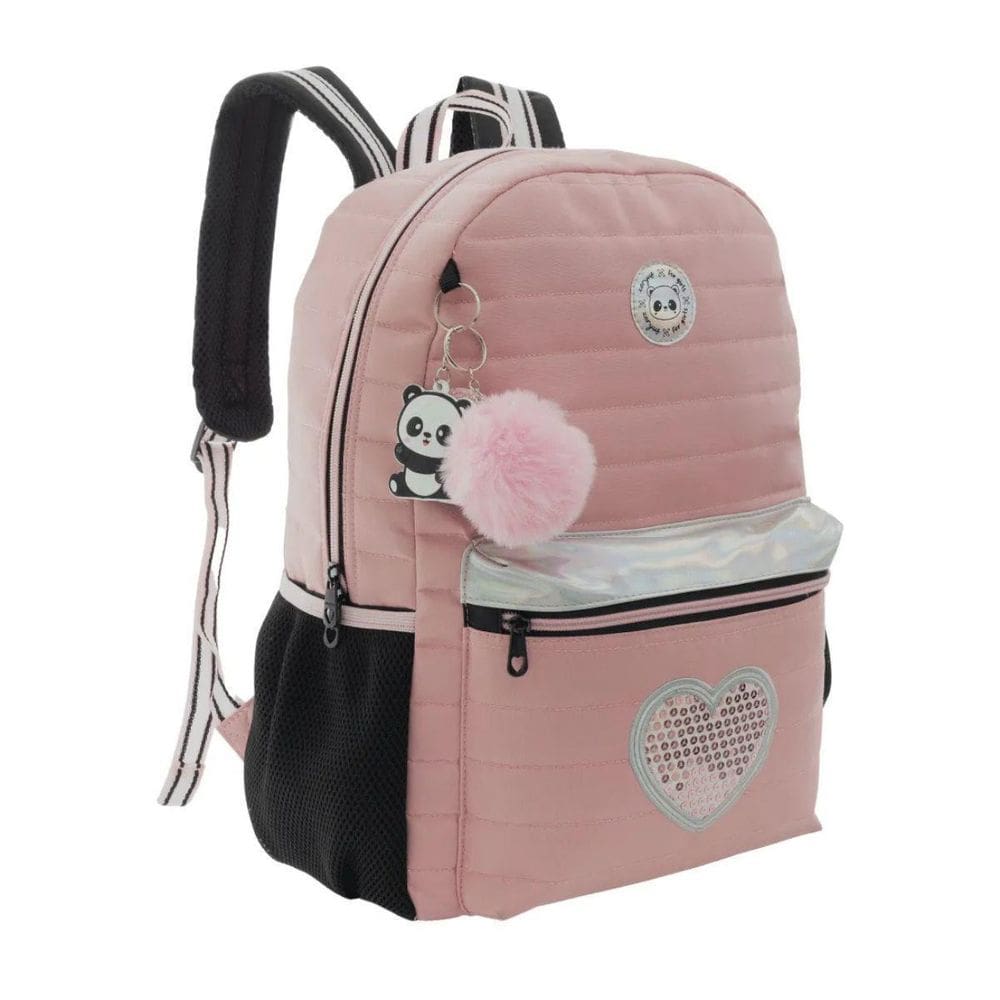 Mochila De Costa Tween Panda Juvenil Feminina Xeryus
