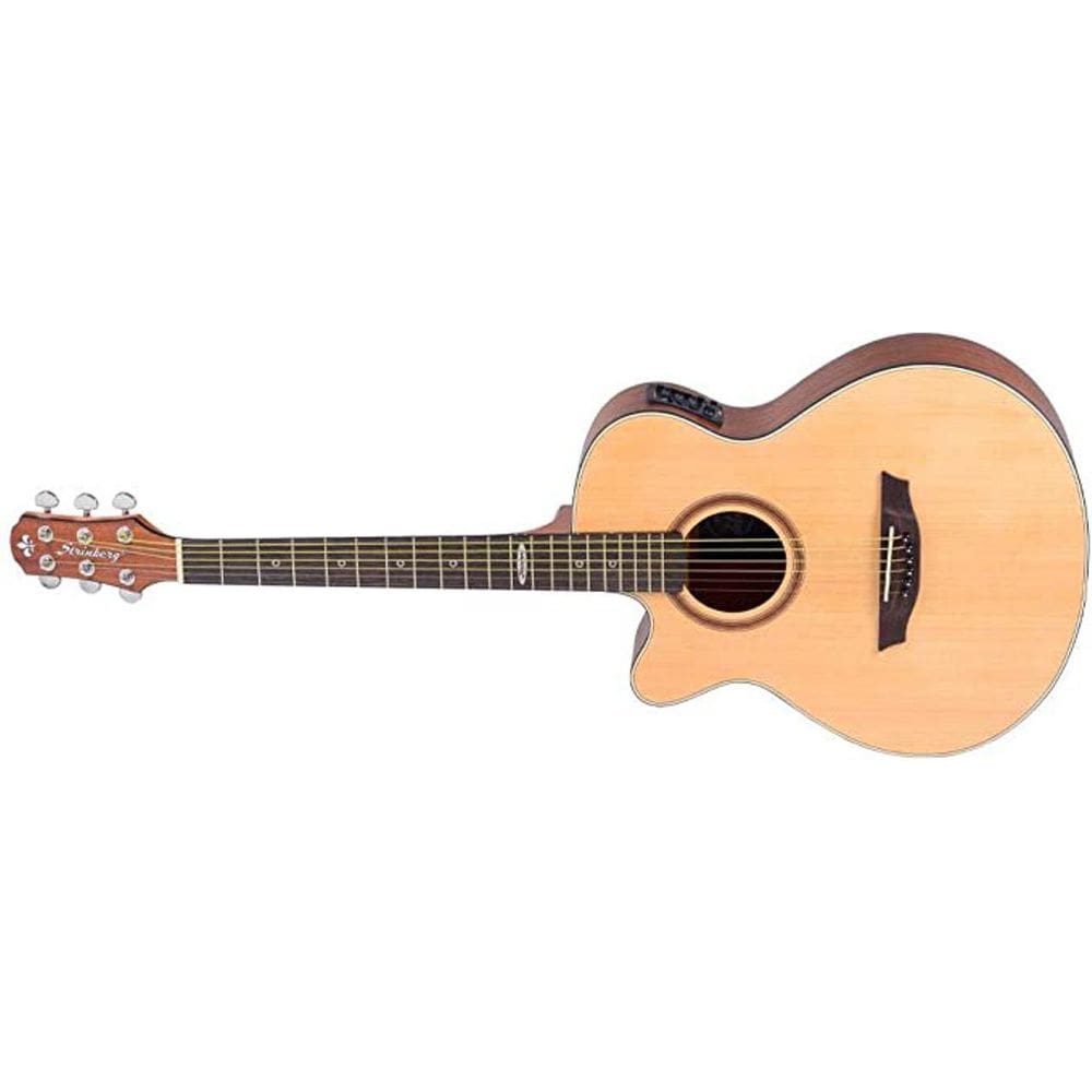 Violao Eletrico Strinberg Mini Jumbo Aço Sa200C Canhoto