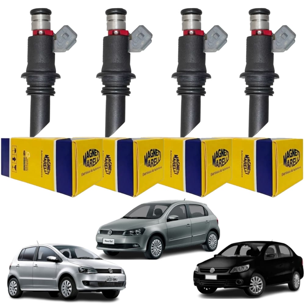4 Bicos Injetores Fox Voyage Gol 1.0 1.6 2004 a 2016 IWP176