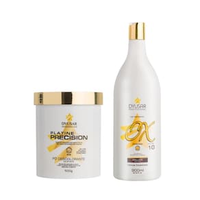 Kit 01 Pó Descolorante White 500G + 01 Ox 10 Volumes