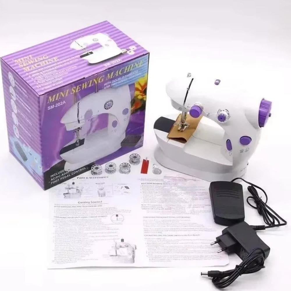 Máquina De Costura Mini Elétrica Bivolt Portátil Reparos