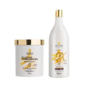 Kit 01 Pó Descolorante White 500G + 01 Ox 10 Volumes