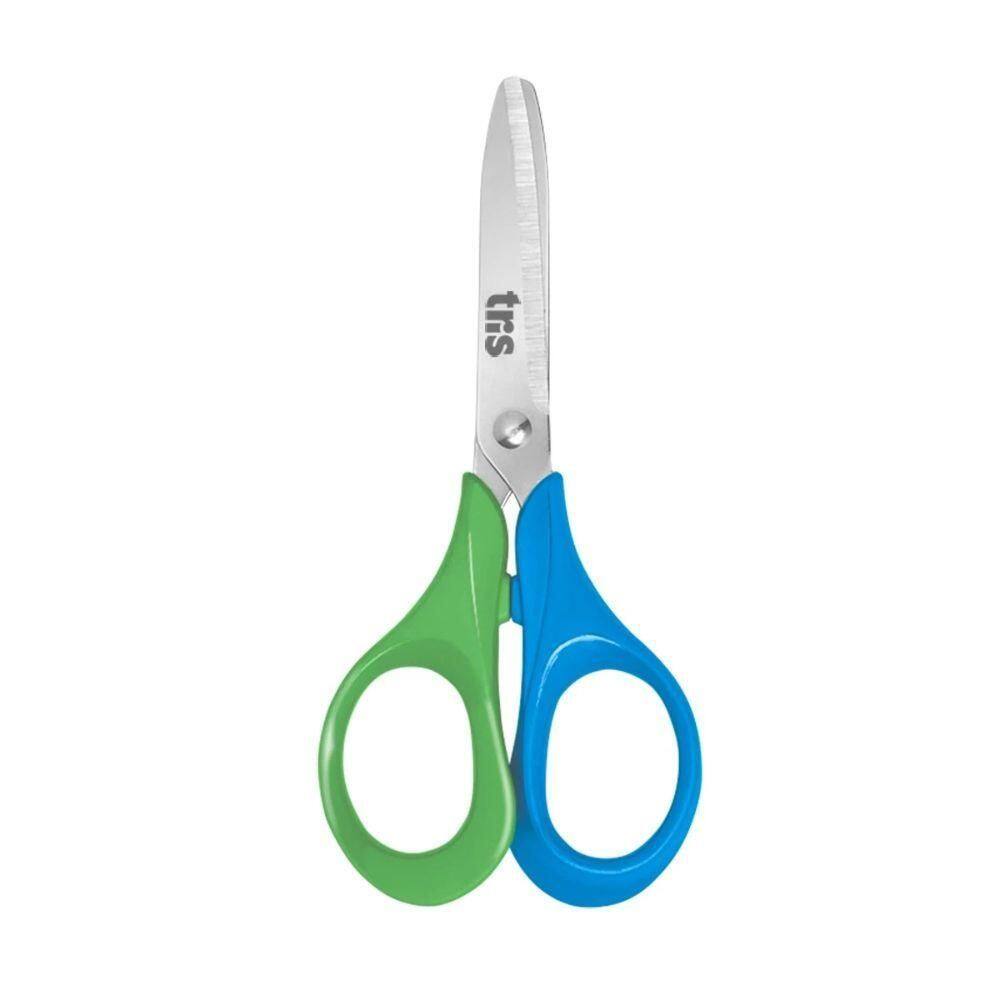 Tesoura Escolar Class Duo 13cm Tris Azul E Verde