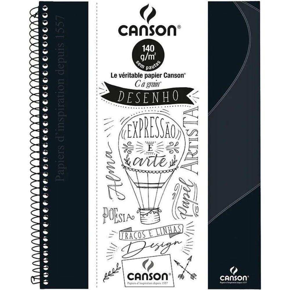 Caderno Sketchbook Desenho 140g-m² 40 Folhas Canson
