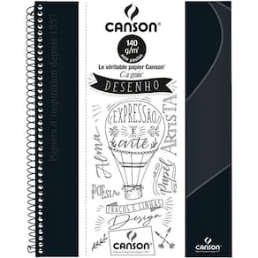 Caderno Sketchbook Desenho 140g-m² 40 Folhas Canson