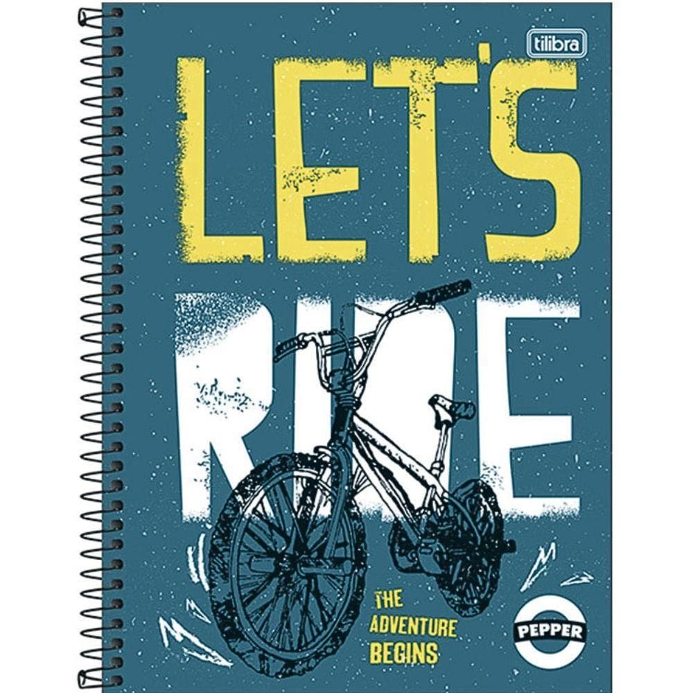 Caderno Espiral Capa Dura Universitário Pepper Masculino 80 Folhas 1 Matéria Tilibra