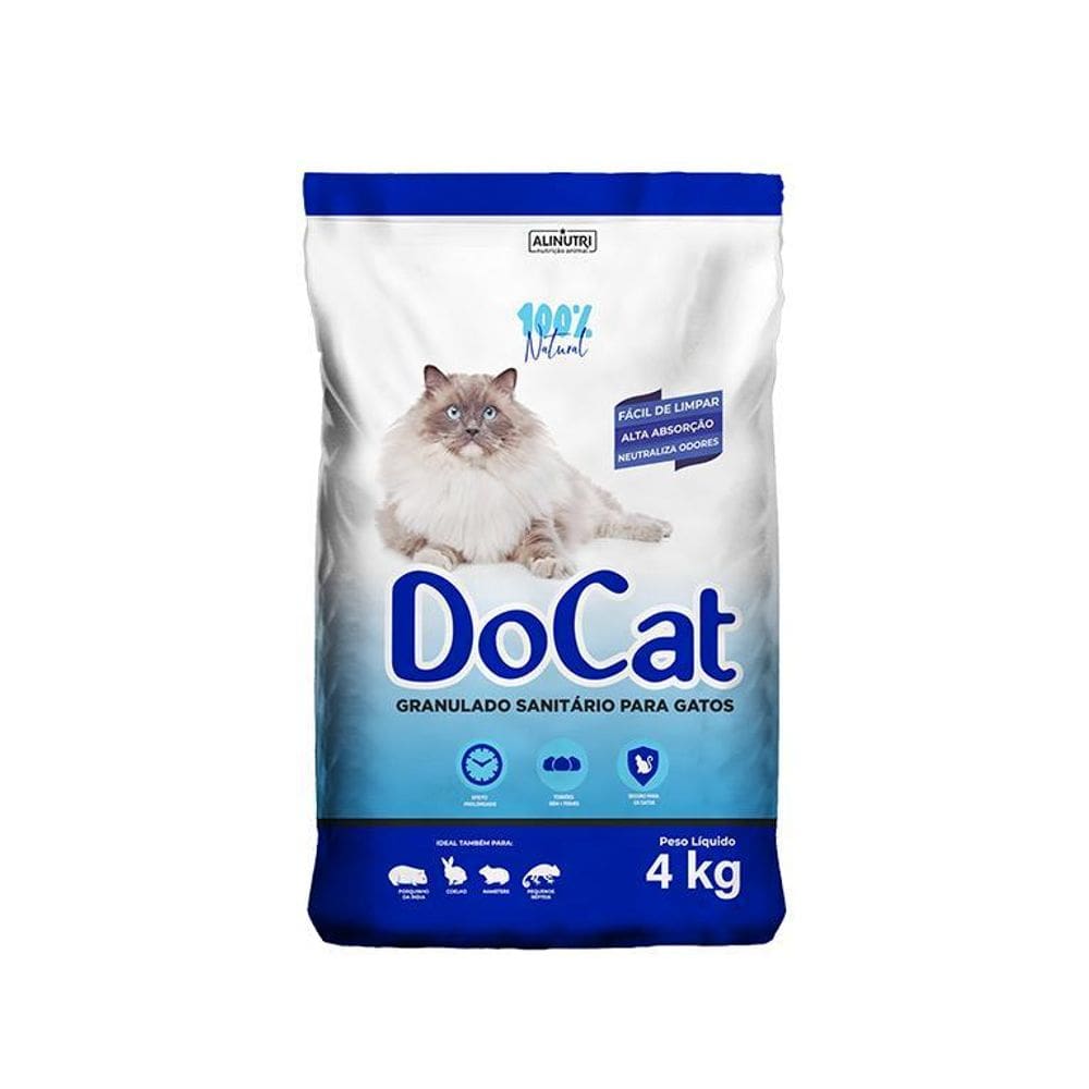 Areia Higienica Para Gatos Docat 04Kg