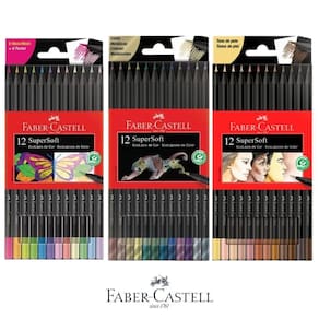 Kit Completo Supersoft Cores Neon - Pastel + Metálicas + Tons De Pele Faber-castell