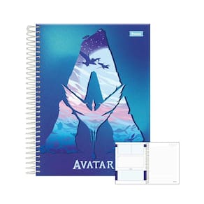 Caderno Colegial 1 Matéria 80Fls Avatar Letra A Foroni