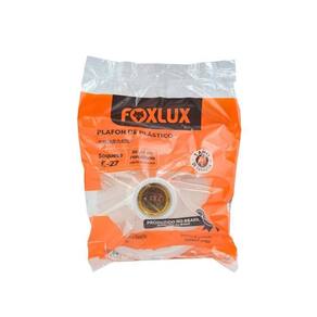 Plafon Pp Bocal Porcelana Branco 100W Foxlux C10