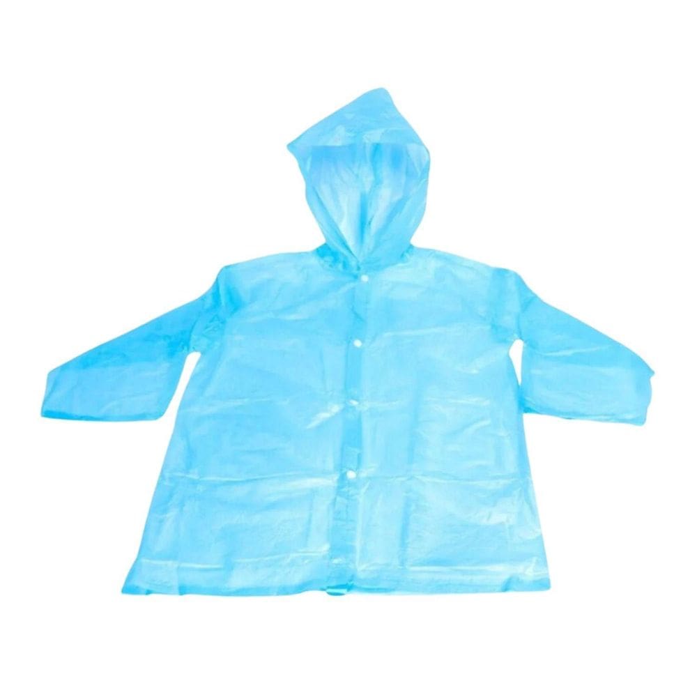 Capa De Chuva Infantil Resistente Reutilizável Touca Amarelo