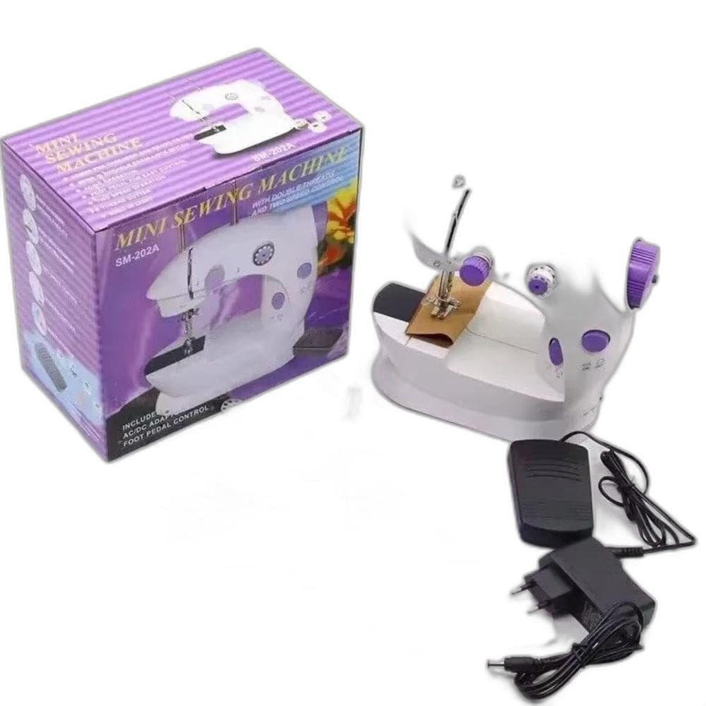 Máquina De Costura Reta Bivolt Portátil, Mini E Profissional
