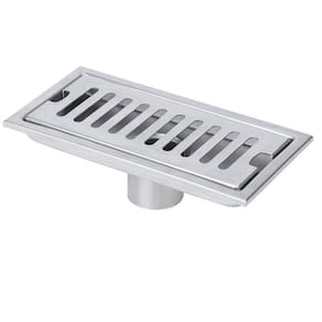 Ralo Linear 20cm Aço Inox Banheiro Lavabo Area Externa Anti Odor Anti Inseto Piscina Quintal