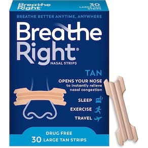 Breathe Right Tiras Nasais Large Tan Com 30 Unidades