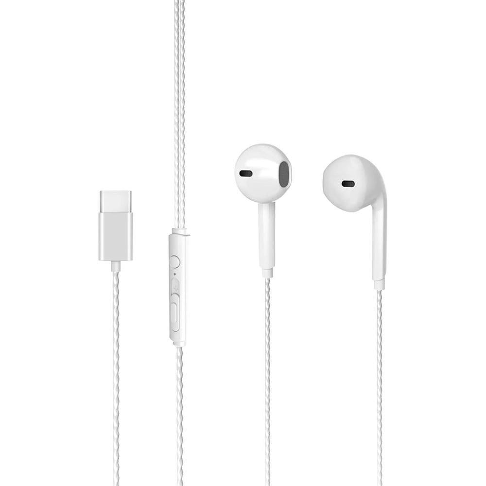 Fone De Ouvido Intra Eh104 Usb-C Branco Lecoo