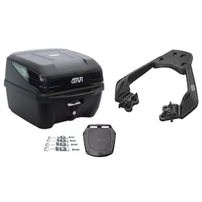 KIT BAÚ 33L M.LOCK TRAFFIC III GIVI + BAGAGEIRO SCAM HONDA CB 300f TWISTER CB300f