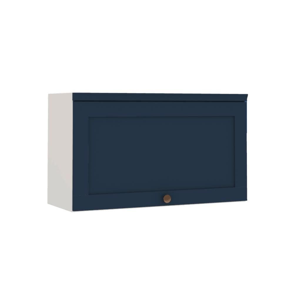 Aéreo 1 Porta Basculante Branco/azul - Moderno E Funcional