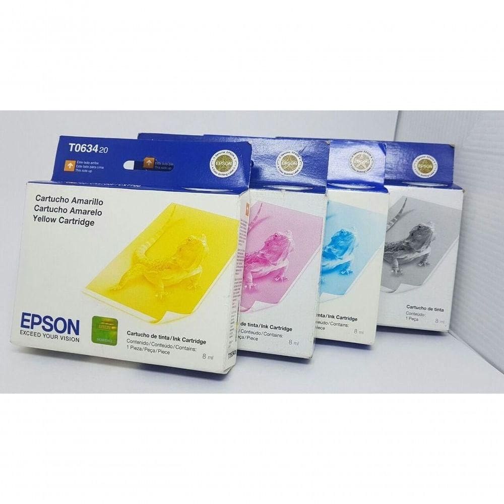 Cartucho Epson To63120 Kit 4 Cores