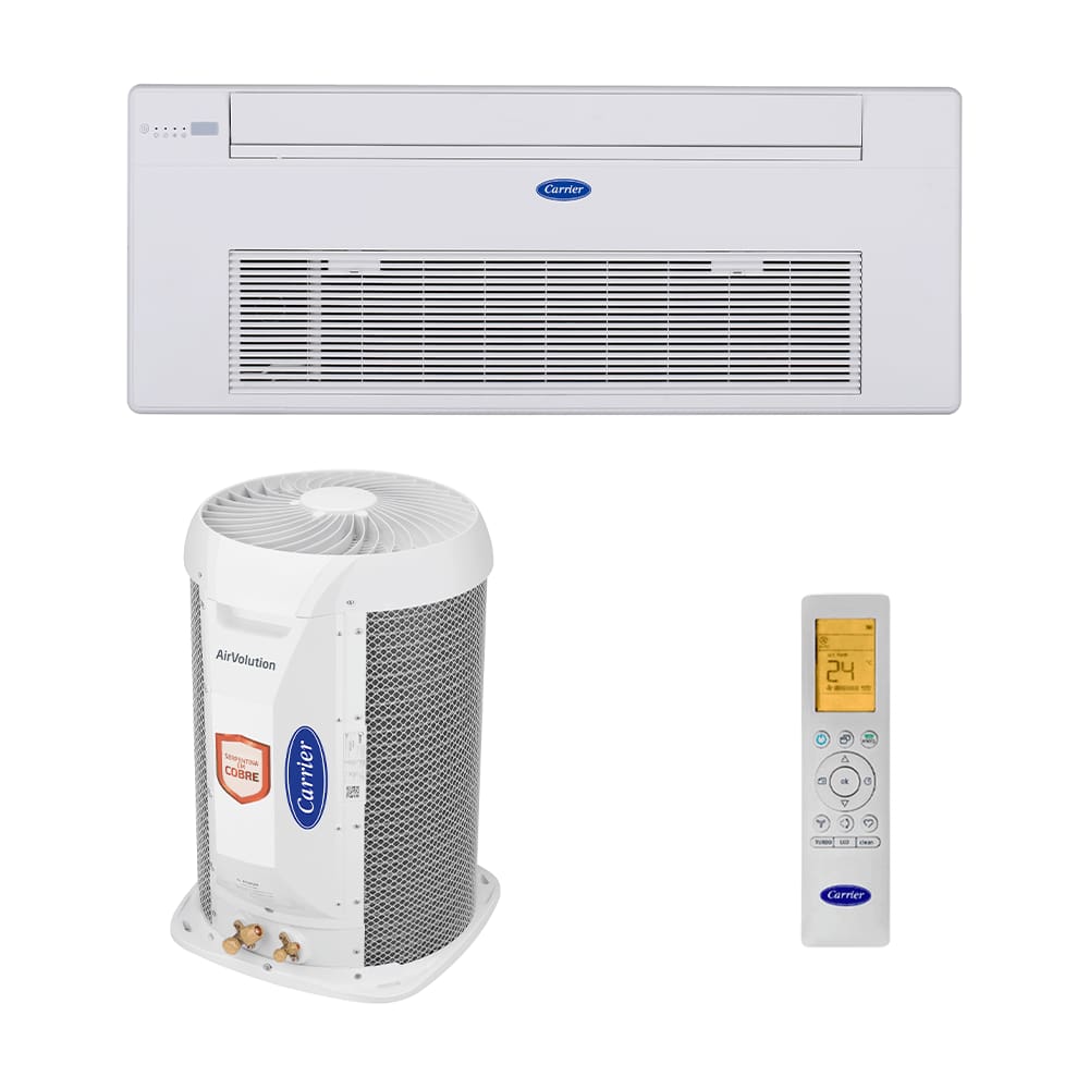 Ar Condicionado Split Cassete 1 Via Carrier Inverter Connect 24.000 Btus Quente e Frio 220v R-32