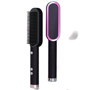Escova 3 Em 1 Alisadora Secadora Profissional Cabelo Liso