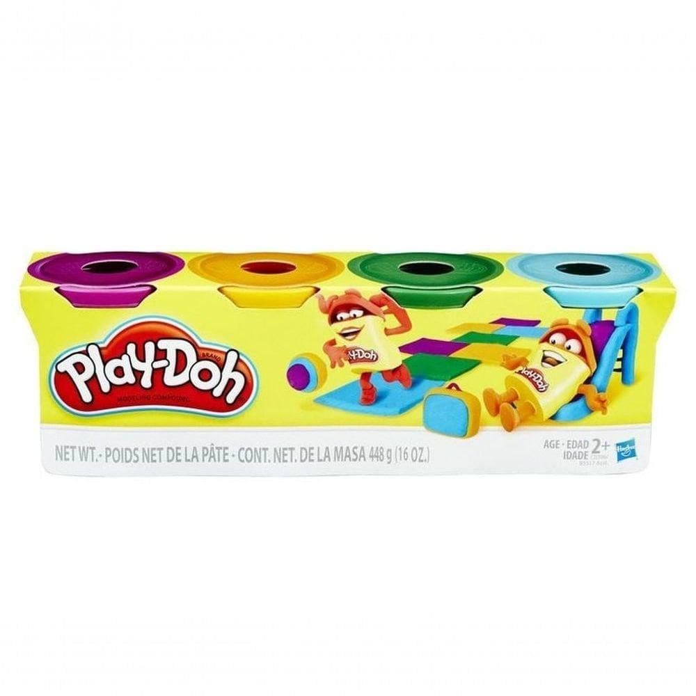 Massinha De Modelar Kit Play Doh 448g - Hasbro - 4 Potes